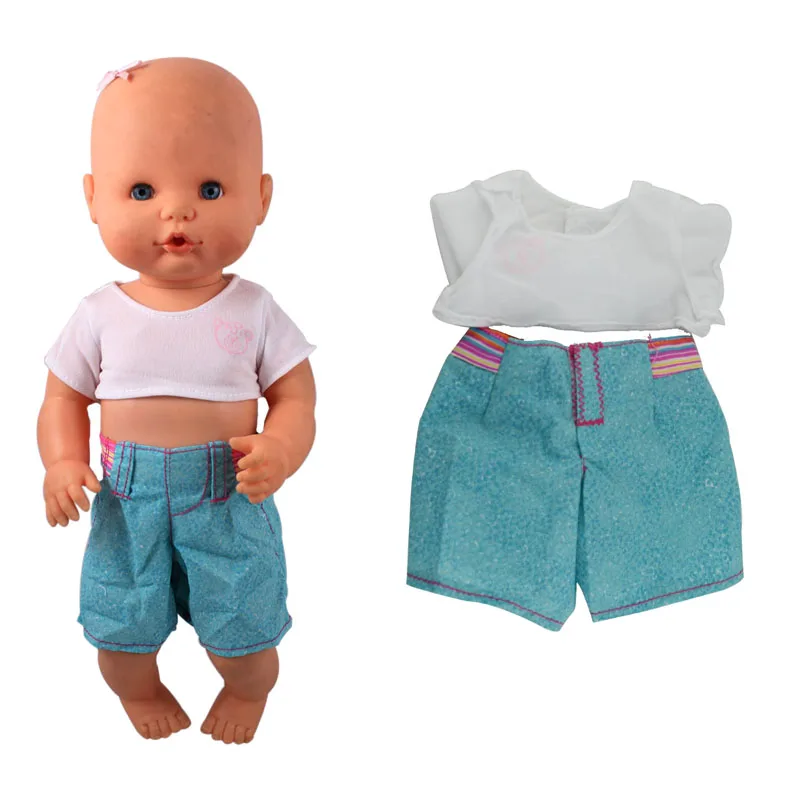 Дешевый медведь яркая одежда подходит для 36 см мой первый Annabell 35 кукла ненуко и су