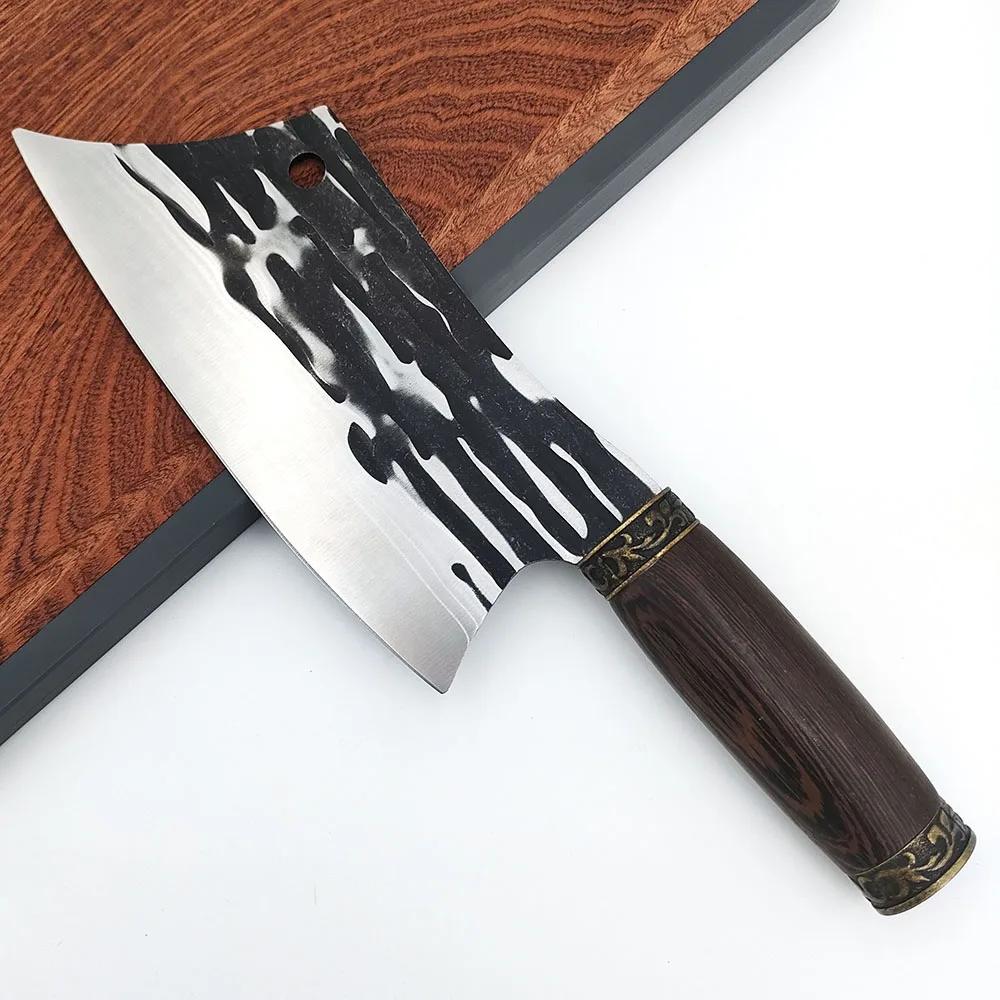 

Meat and Vegetable Chopper High Carbon Stainless Steel Chinese Chef Knife Heavy Duty Blade for Home Kitchen and Restaurant