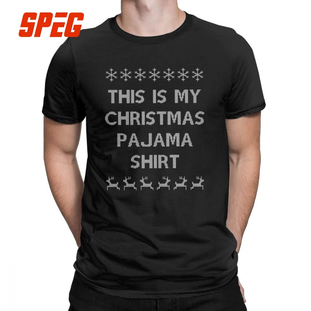Пижама This Is My Christmas Мужская футболка забавные хлопковые футболки с короткими