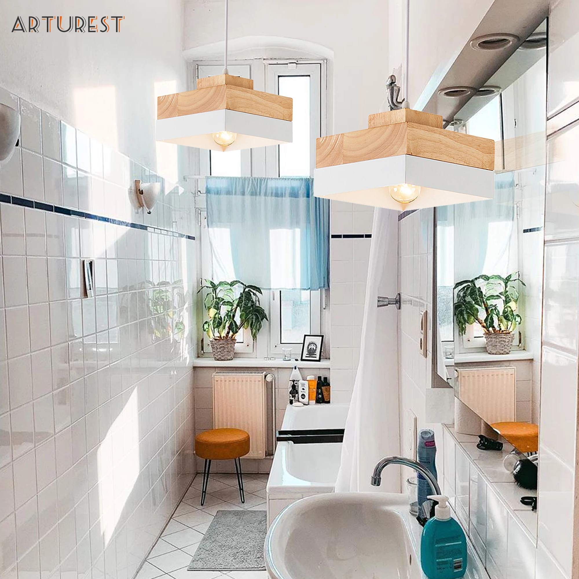 В виде геометрических фигур Art square круглая твердая светодиодный E27 лампы