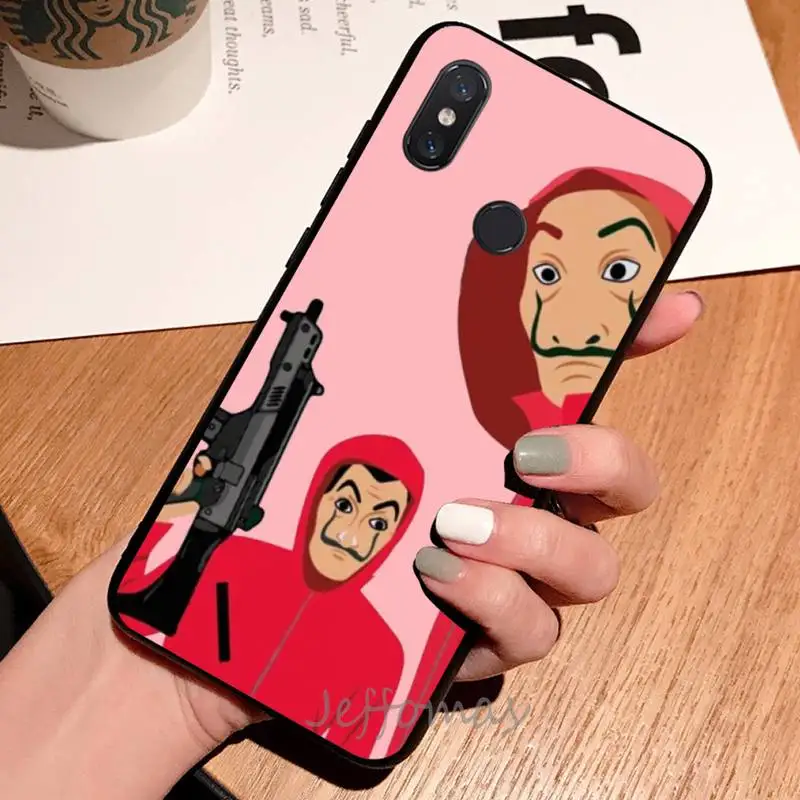 

Hot Spain TV Money Heist House Phone Case For Xiaomi Redmi 4x 5 plus 6A 7 7A 8 mi8 8lite 9 note 4 5 7 8 pro
