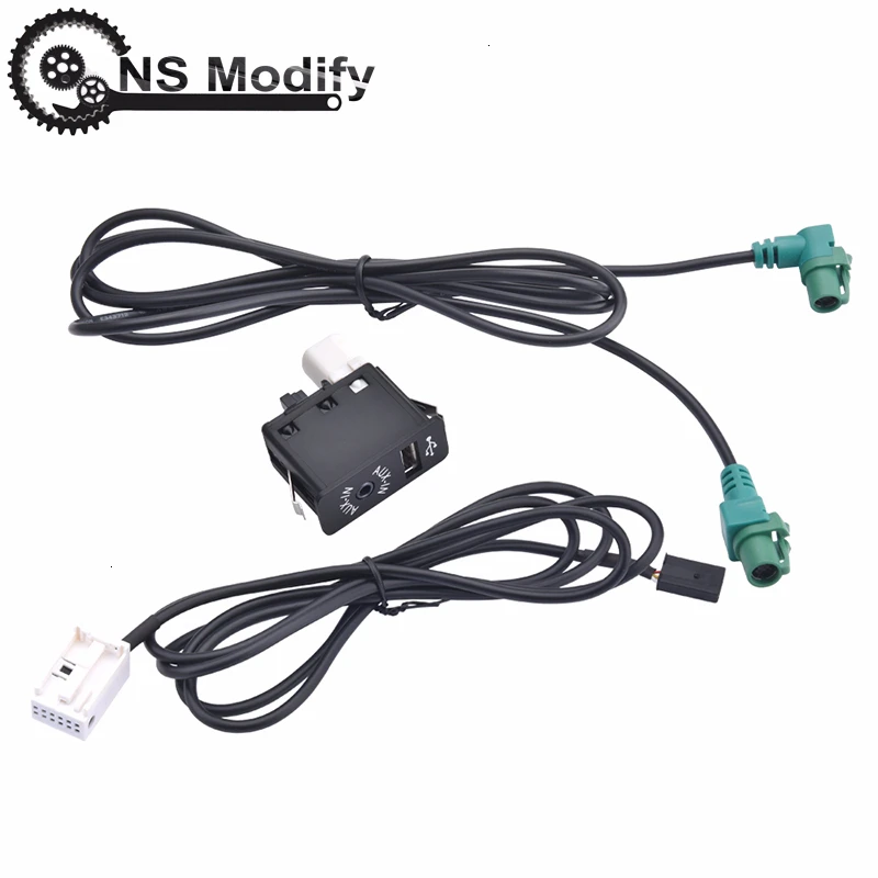 Автомобильный аудиокабель NS Modify AUX in USB кабель переключатель жгутовый провод для