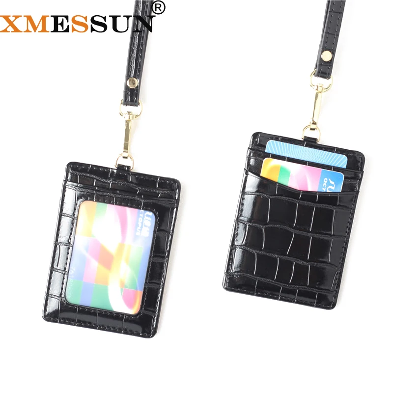 XMESSUN 2021 Новый ID держатель кожа питона бизнес имя этикетка значок для карт с