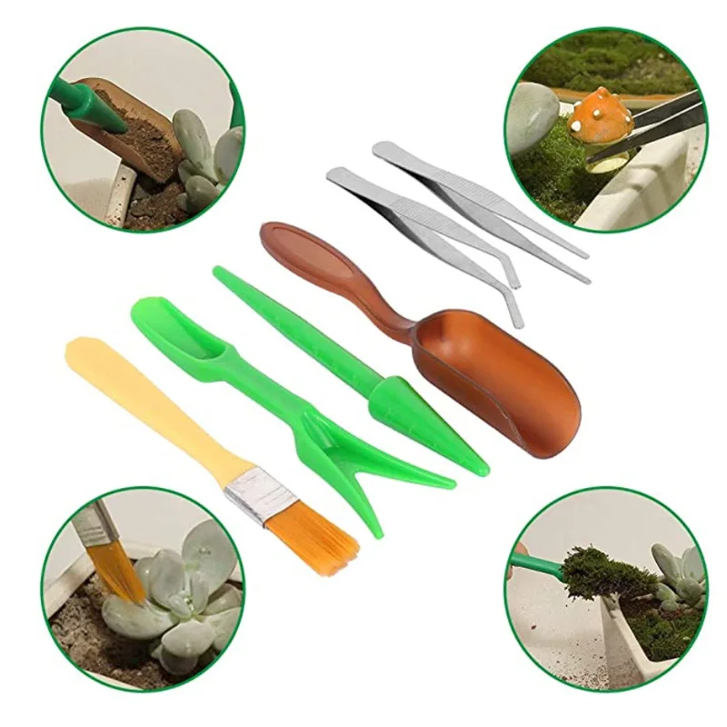 Наборы садовых инструментов капель воды бутылки DIY Набор сочные посадка 7