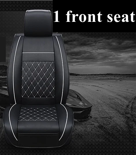 1frontseatblackwhite Автомобильный чехол для LADA Vesta Xray Kalina Priora Largus 4x4 Granta Samara 2106 210 Mini Countryman Coupe Clubman автомобильные аксессуары - Название цвета: 1frontseatblackwhite