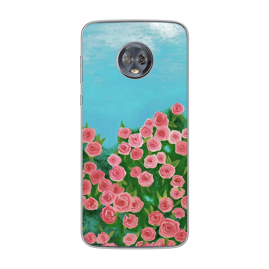 

Clouds Flower Case for Motorola Moto G9 Play G8 G10 G7 G6 E7 E6 E6s E5 E4 Plus Play Power Lite Soft TPU Phone Cases Cover Funda