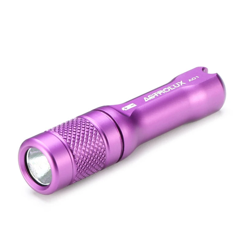 Purple Astrolux A01 Nichia 219B 102LM AAA 4 режима Мини водонепроницаемый брелок Повседневный светодиодный фонарь для Capming факел фонарь лампа портативный - Испускаемый цвет: Purple