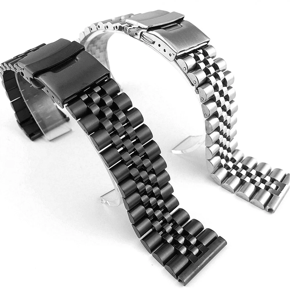 Умные часы регулируемые нержавеющая сталь твердая Двойная застежка ремешок для