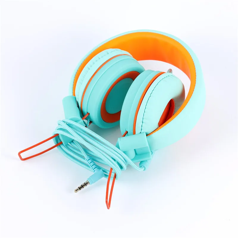 

High Quality stereo bass Kids headphones With Microphone Music Earphones Children Headsets Foldable Portable Free Shipping