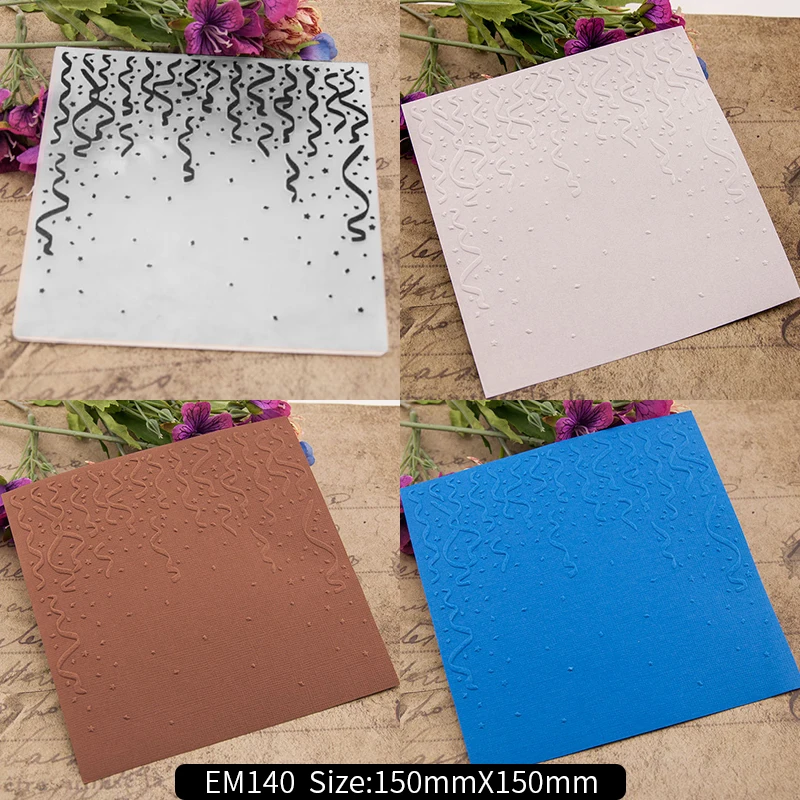 Подходящий модный набор фонов тисненый дизайн пластиковый папка для