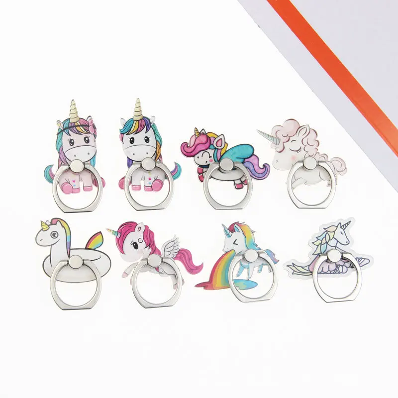 Универсальный Цветной держатель для мобильного телефона с кольцом на палец пони