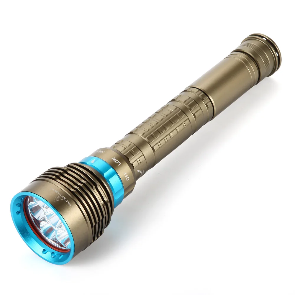 Подводный фонарь Lightingview 7 x XM-L2 7000 люмен для дайвинга с аккумулятором 3x2665 0 +