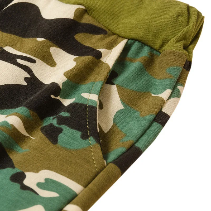 

Autumn Baby Boys Outfits Long Sleeve Cartoon Pattern Camouflage Blouse+Pants Casual Costume Set