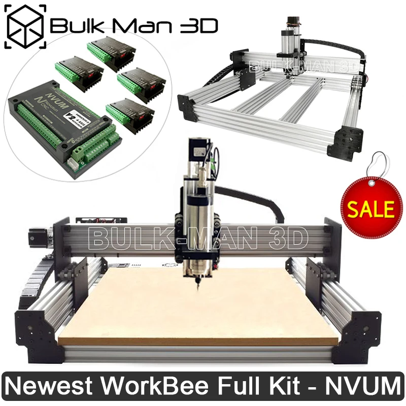 Роутер с винтовым приводом WorkBee станок ЧПУ полный комплект натягивателем Tingle