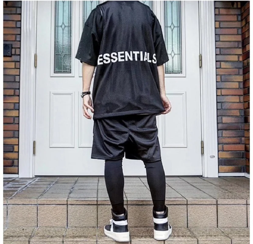 

Fashion brand fog essentials 1:1 Kanye West Jerry Lorenzo hip hop oversize men's summer basketball vest sleeveless T-shirt