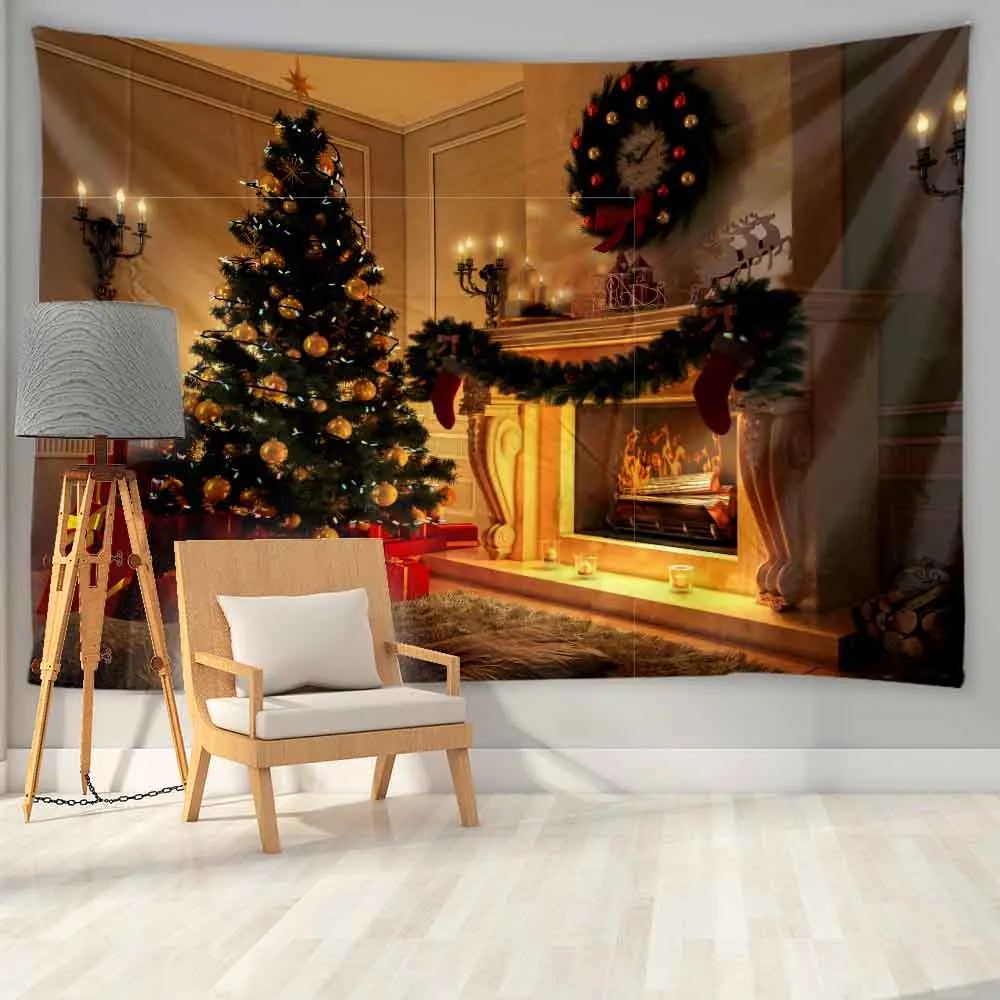 

Tapestry Christmas Tree Kawaii Room Decor Wall Hanging Boho Decor Aesthetic Room Decor Witchcraft Tapestry Christmas Decoration