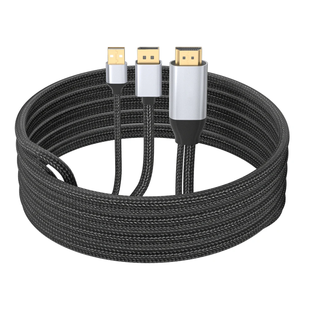 4k 60hz hdmi to displayport 4k converter cable 1 8m hdmi in to dp out for ps4 apple tv pc hdmi to monitor with usb power cable free global shipping