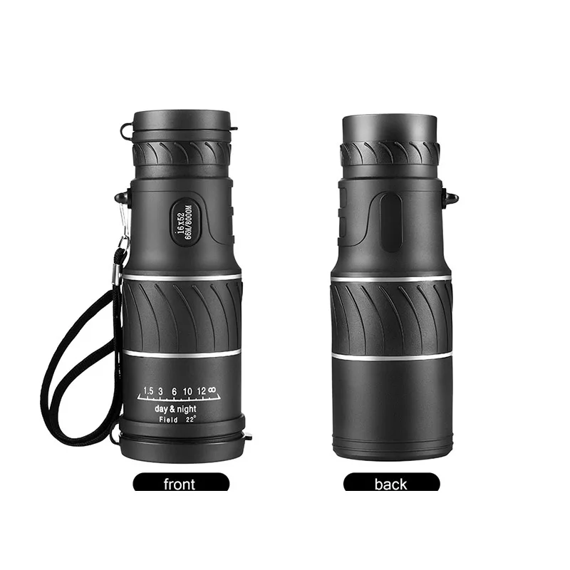 

16X52 Magnification Pocket HD Monocular BAK4 Zoom High Power SpyglassFocus Optic Lens Handheld Day Night Vision Telescope