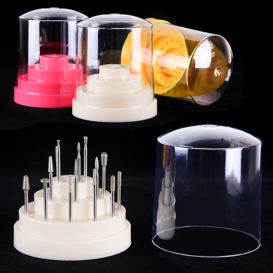 1 шт. 48 отделений сверла для ногтей держатель пустая коробка хранения стенд