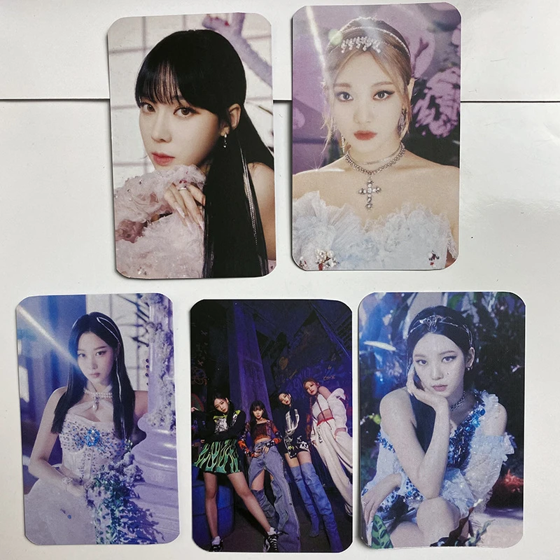 

5 шт./компл. KPOP Aespa альбом мечты приходят Ture фотооткрытки двусторонние ЛОМО открытки зимняя KARINA Жизель ниннинг Поклонники подарок