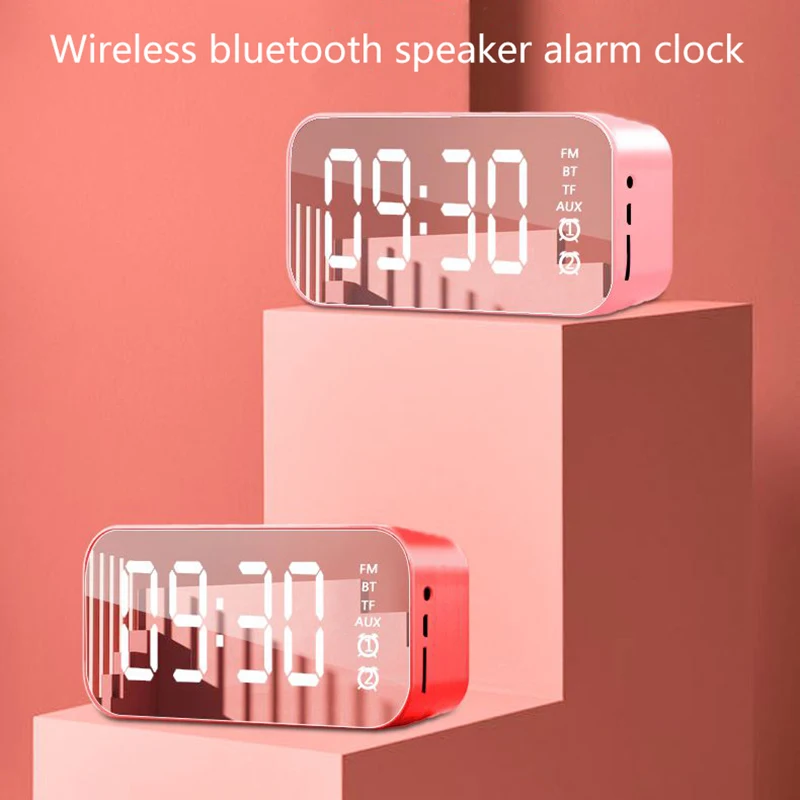 Многофункциональный светодиодный цифровой будильник Bluetooth колонка с FM-радио