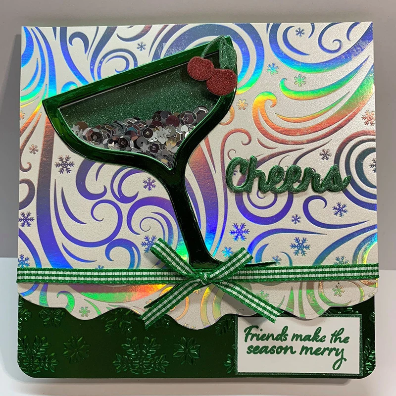 Рождественский праздничный шейкер металлические пресс формы для скрапбукинга и