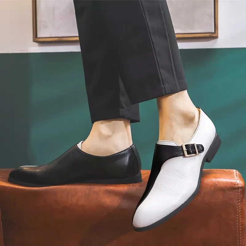 

New Stylish Men's Mixed Color Flat Oxford Shoes Men's Wedding Party Shoes Business Casual Men's Shoes Outdoor Driving Shoes48