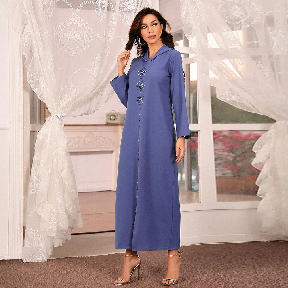 

Eid Kaftan Dubai Abaya Turkey Muslim Hijab Dress Robe Musulman Djellaba Femme Ramadan Islam Clothing Dresses Abayas For Women