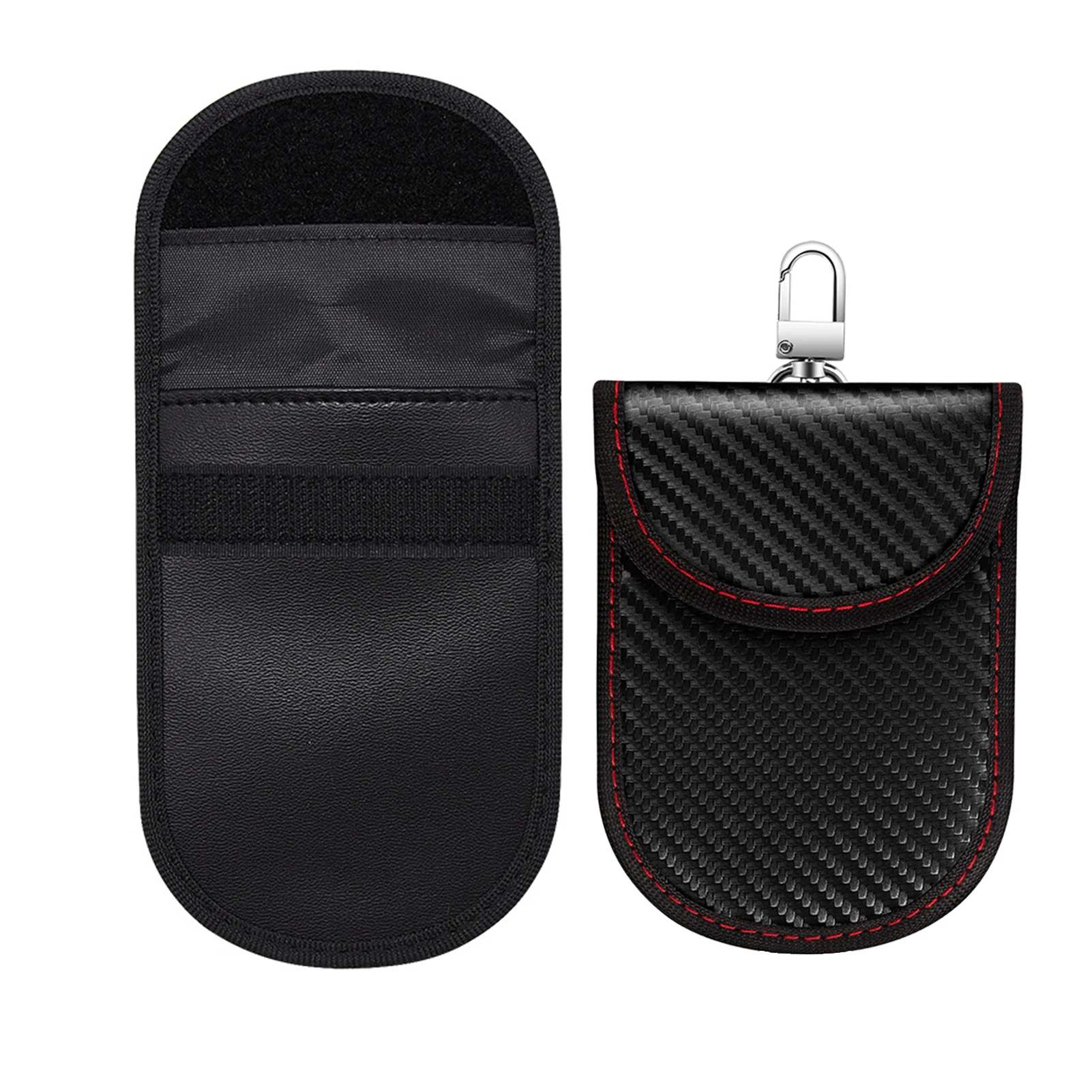 

RFID Signal Shielding Bag Car Key Shielding Sleeve Anti-scanning Anti-magnetic Card Case Key Case Anti-demagnetization Function