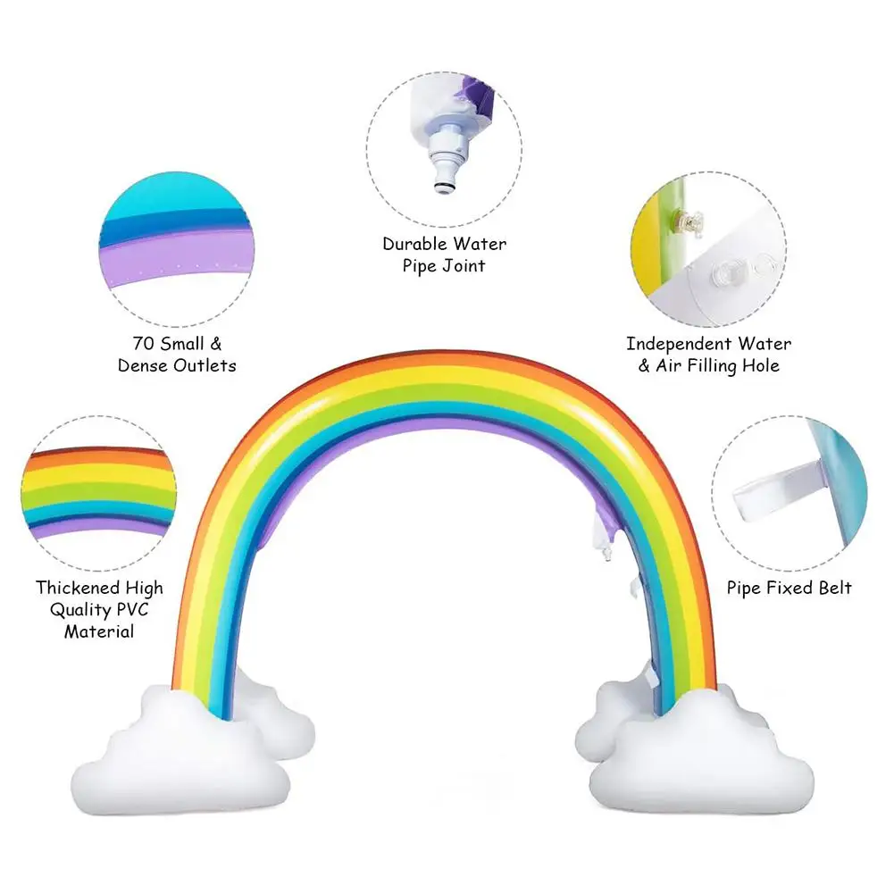 Надувной разбрызгиватель Безопасный распылитель для воды летняя игрушка игр на