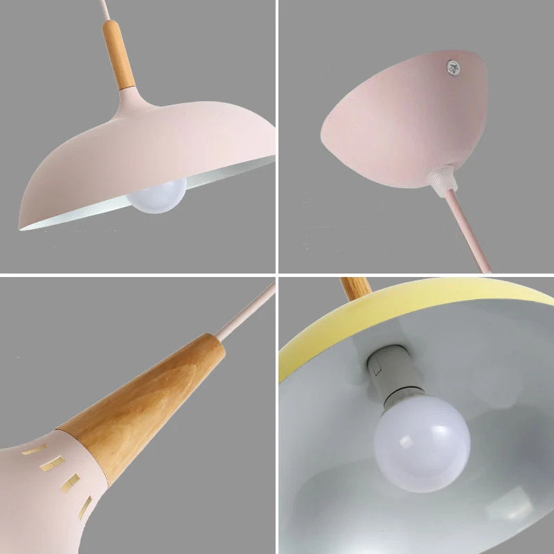 

LED Hanglamp Vintage Loft Pendant Lights/Pendant Lamps Aluminum Suspension Luminaire Wood Hanging Lightings Kitchen Lustre Lampe