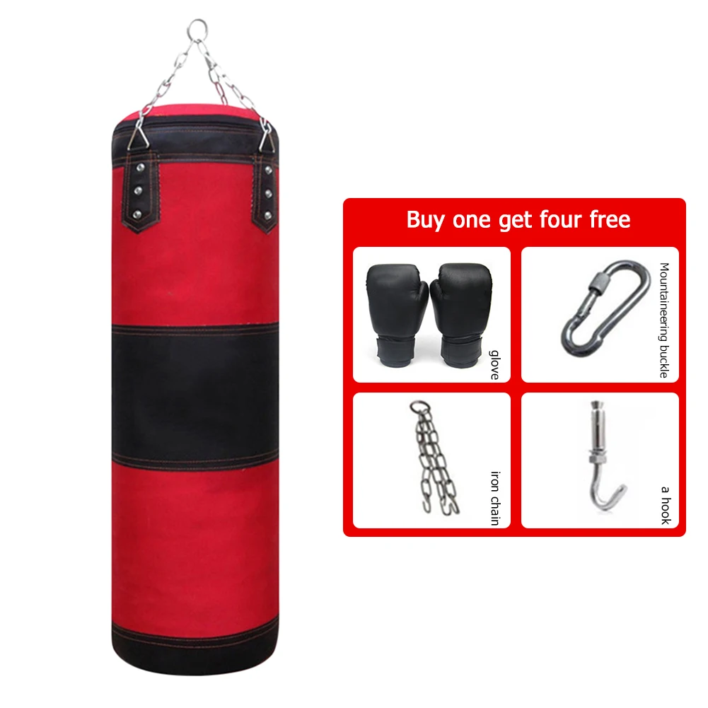 

Professional Boxing Punching Bag for Adults Training Fitness Gym Exercise Hanging Heavy Kick Sandbag for Fight Karate Muay Thai