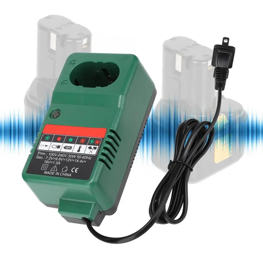 Зарядное устройство никель хром батарея зарядное устройство Замена для Mosta/Hitachi 7,2-18 V 1.5A 100-240V