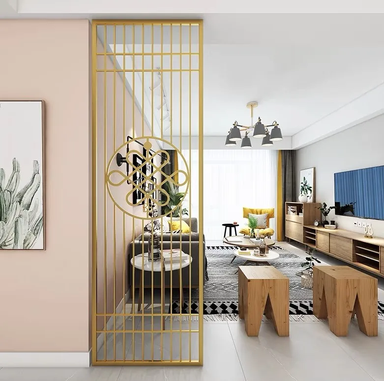 

Stainless Steel Screen Partition Home Entrance Door To Block The Living Room Decoration Entrance