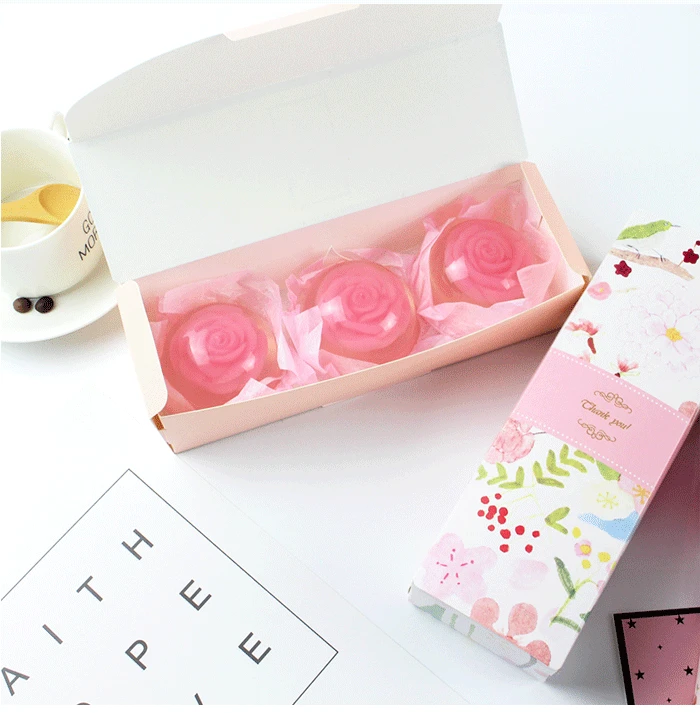 

20pcs brief elegant cookie biscuit candy macaron box gift packing box handmade soap package boxes party supply favors