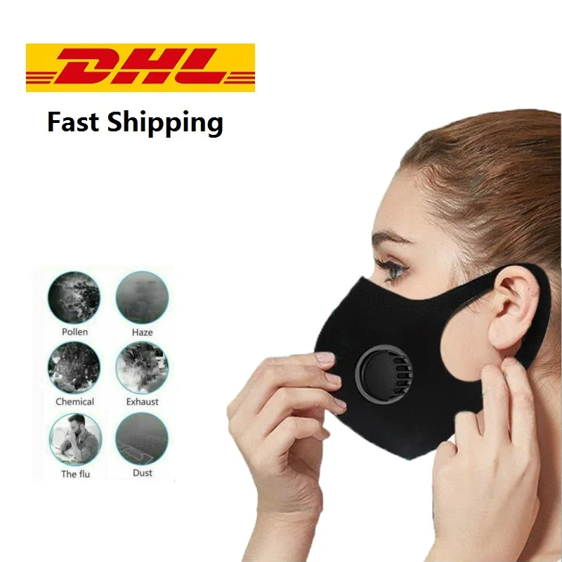 20 шт. Очищающая маска для лица от пыли фильтр рта маски моющийся респиратор DHL