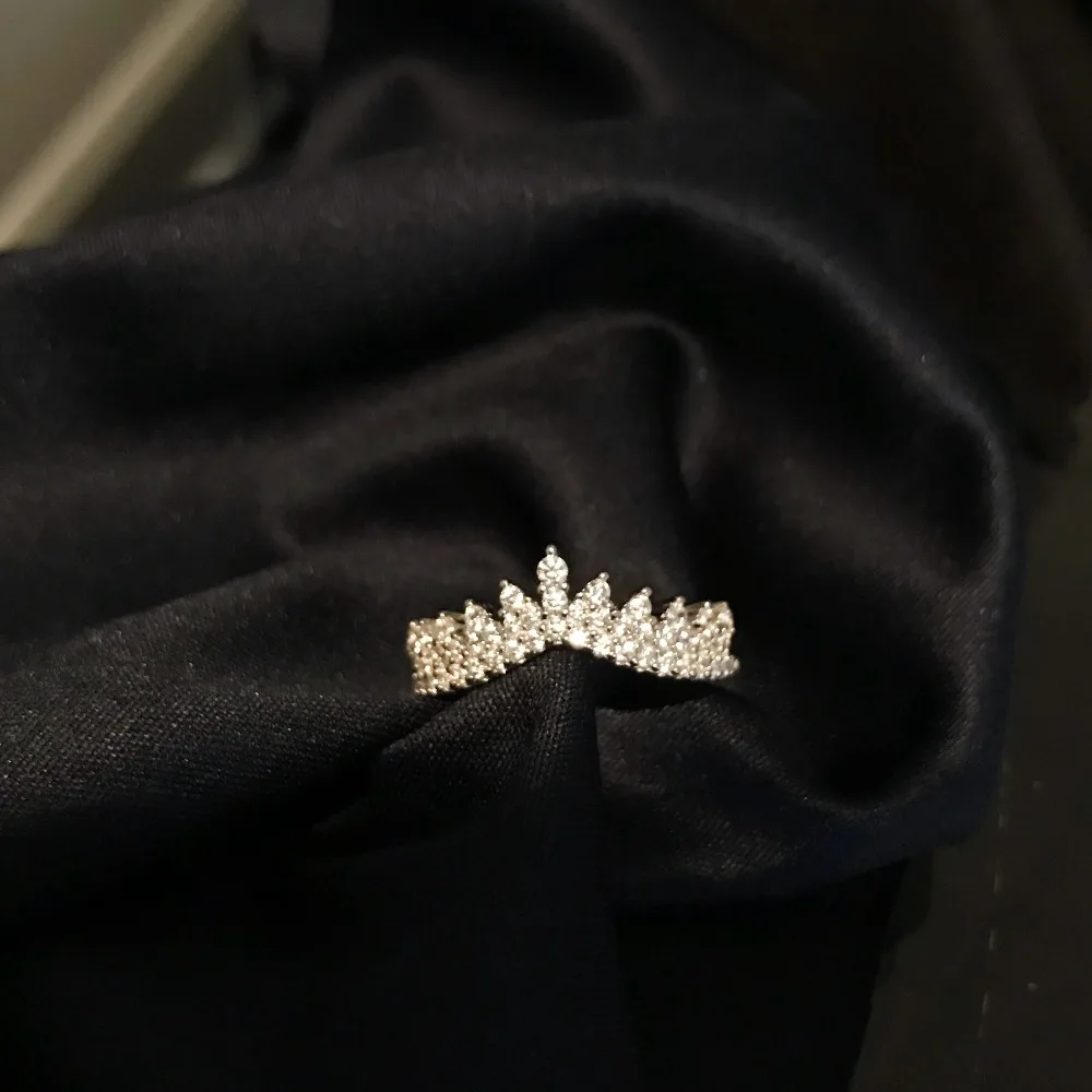 Чистый S925 серебро 3A кубического циркония шестерни кольца для женщин модный