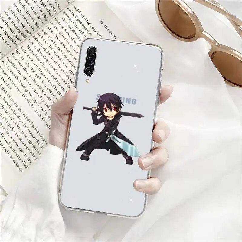 

Sword Art Online SAO Anime Phone Case Transparent Clear For Samsung Galaxy A71 A21s S8 S9 S10 plus note 20 ultra