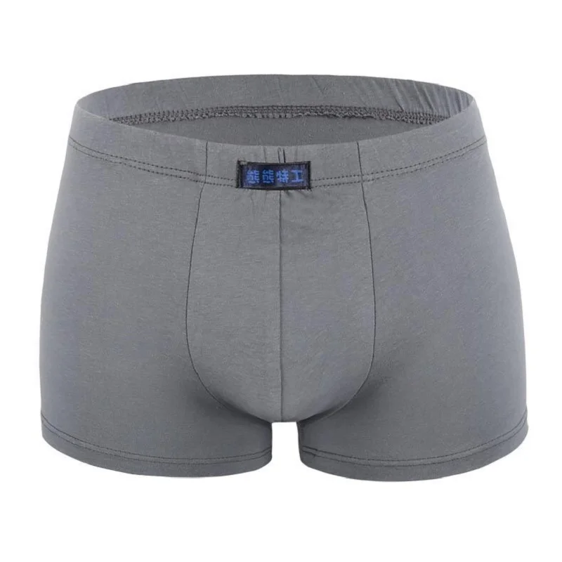 5Pcs/Lot  6XL 110KG 100% Cotton Boxer Men Underwear Four Shorts Underpants Men'S Boxers Shorts Breathable Pure color Random