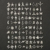 2040pcslot mixed tibet silver life trees cat butterfly animals charms diy bracelet charms pendant neacklace jewelry making