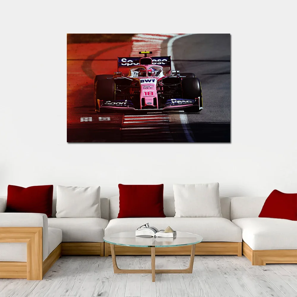 Формула1 Racing Point RP19 обои с гоночным автомобилем декоративные постеры и принты