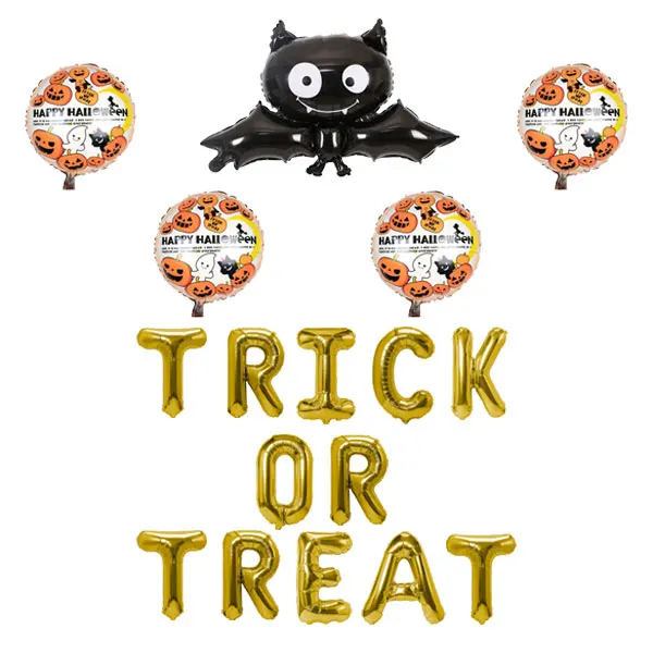 

Украшения для воздушных шаров на Хэллоуин, привидение, трюк или лечение, воздушный шар из майларовой фольги, украшения, идеальные товары для детей, для счастливой вечеринки на Хэллоуин