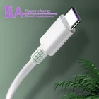 5А USB Type C кабель для Xiaomi Poco x3 USB C кабель для Redmi note 10 pro Быстрая зарядка данных телефон зарядка для Huawei P40