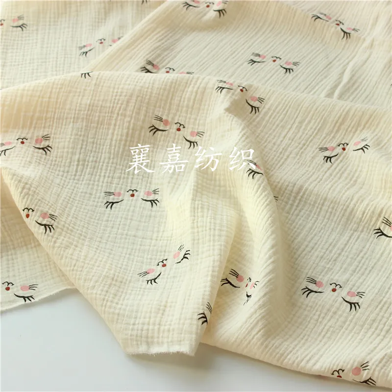 Ресниц печать на ткани 100% хлопок Twill Ткань для комплект кровати сделай сам ткань