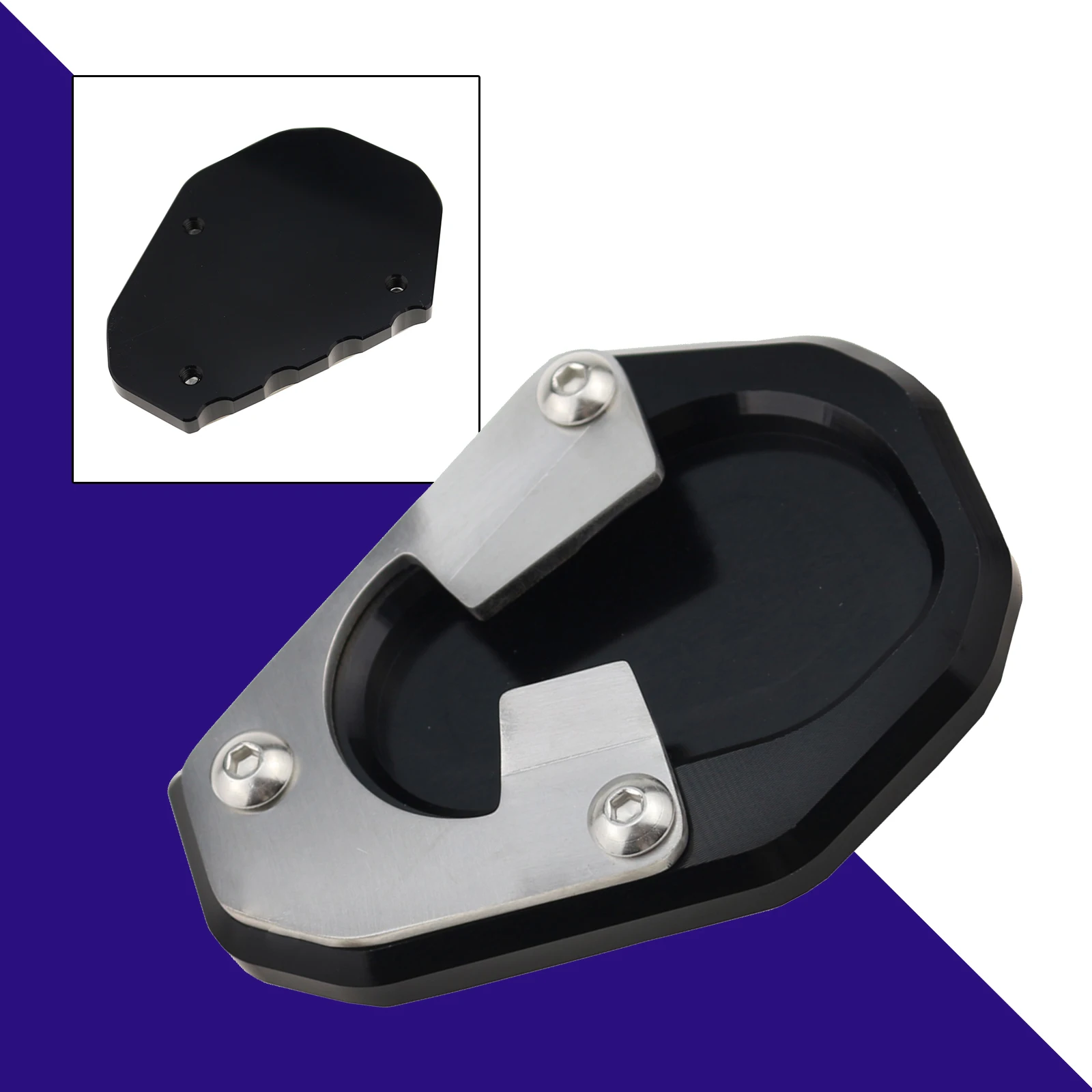 

Replacement Motorcycles Kickstand Foot Extension Pad Support Plate for