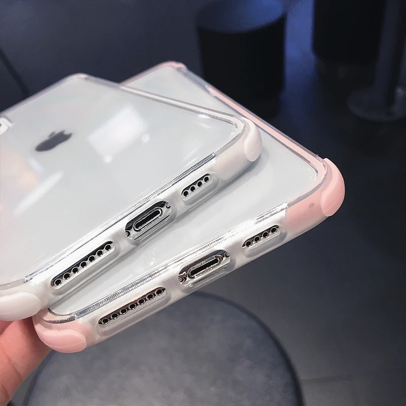 Прозрачный чехол с полным корпусом для iPhone 11 Pro Max X XS XR 7 8 6s 6 Plus двухслойная
