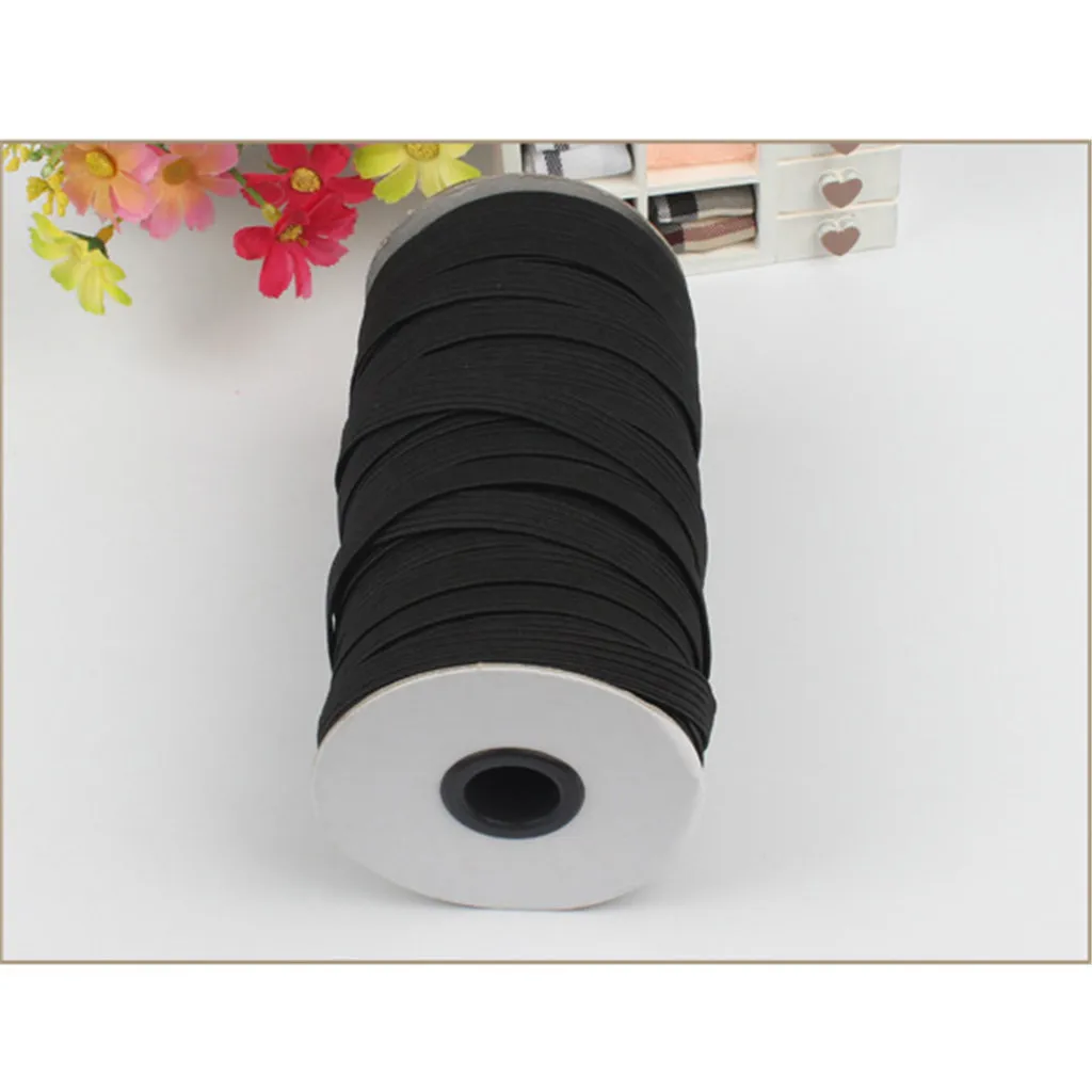 

#H20 3mm 100 m sewing elastic band white black high elastic rubber band waist band Sewing Stretch Rope