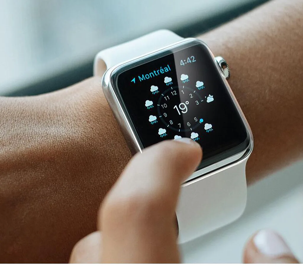 2 шт. для Apple Watch4 анти-пузырьковый устойчивый к царапинам чехол 3D Защитная мягкая