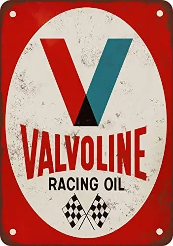 

1971 Valvoline Racing Oil Vintage Look Reproduction Metal Tin Sign 8X12 Inches