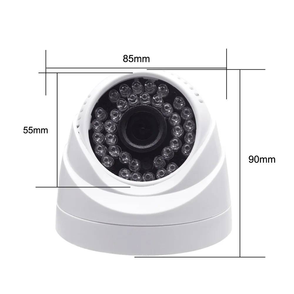 Купольная Wi Fi камера 2 Мп комнатная IP 1080P с микрофоном HD охранная видеонаблюдения
